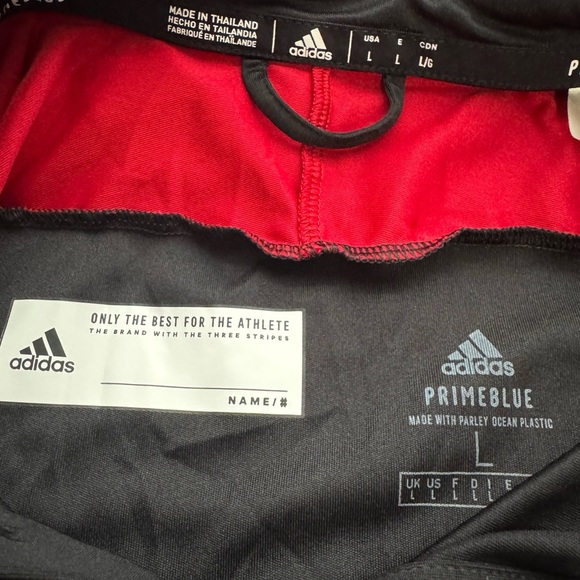 Adidas Indiana University PRIMEBLUE Polo Shirt - Men’s Large - Black & Red - Picture 4 of 4